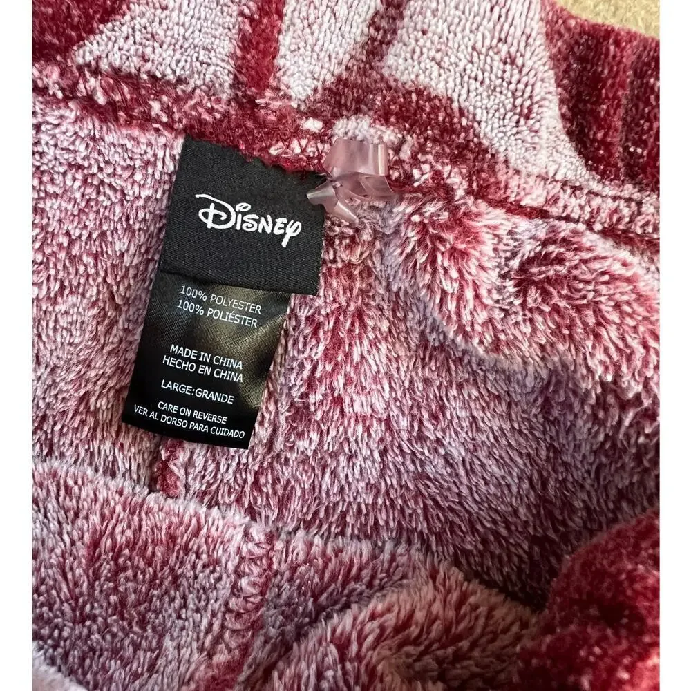 Disney Plush 2-piece PJ's set, Berry with Mickey Mouse Design, Women's L - Picture 5 of 8